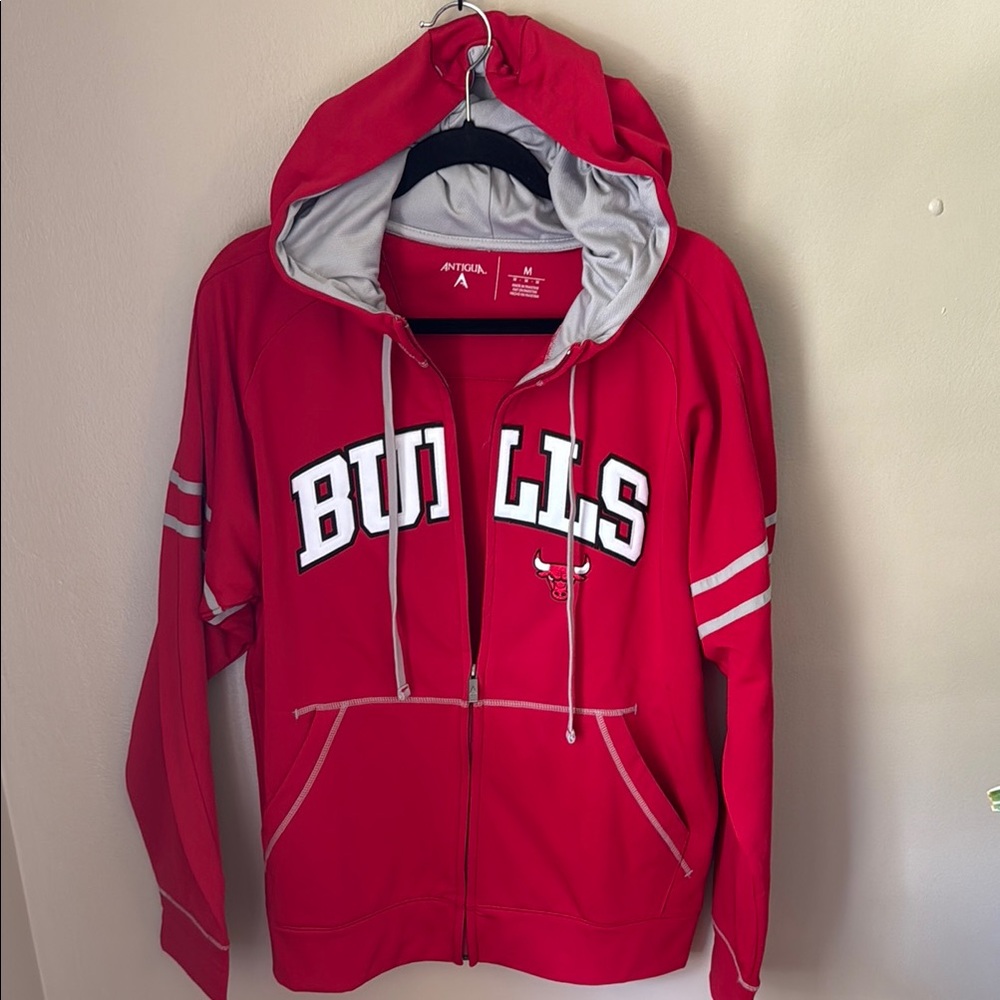 Antigua Red Bulls Zip-Up Hoodie
